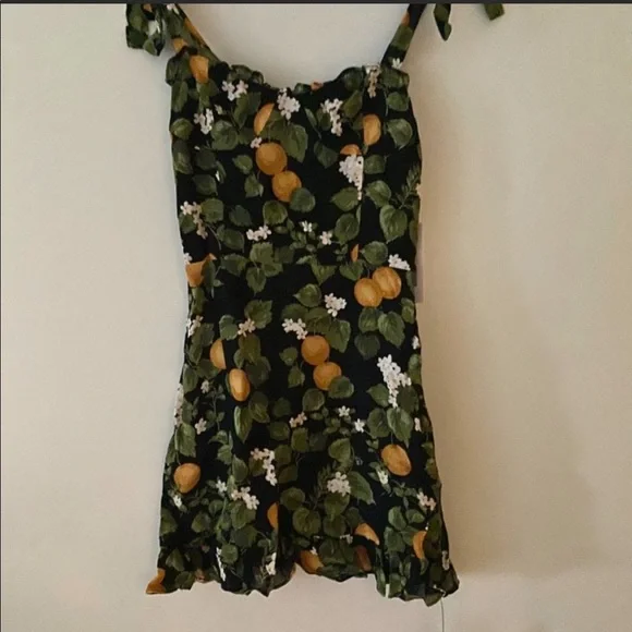 Reformation Christine Clementine Print Dress NWOT - Picture 3 of 3